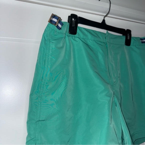 Vineyard Vines Teal Men 5in Swim Trunks - Picture 2 of 5